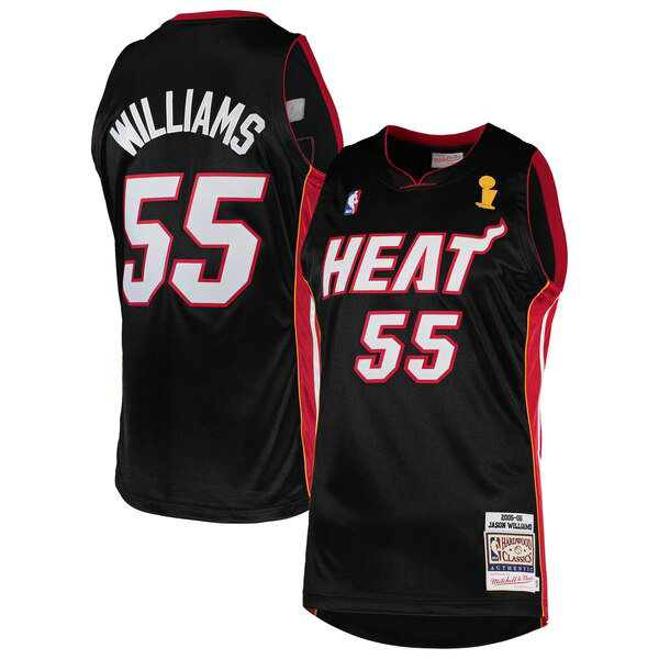 Maillot Miami Heat Homme Jason Williams 55 2005-2006 Noir